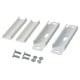 White VIDGA steel curtain brackets with screws, enhance flexibility, easy instal.