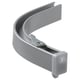 A grey VIDGA corner curtain rail. This aluminium rail bends 90 degrees, ideal for creating a light-blocking canopy.