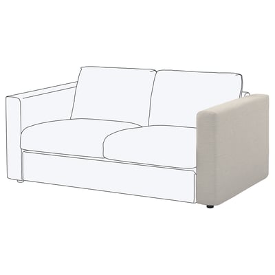 A modern VIMLE sofa in light grey with clean lines and comfortable cushions.