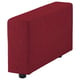 Vermillion VIMLE sofa section, sleek & modern, red fabric, curved design, sturdy legs.