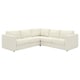 VIMLE cream corner sofa, modern minimalist design, soft removable fabric cover.
