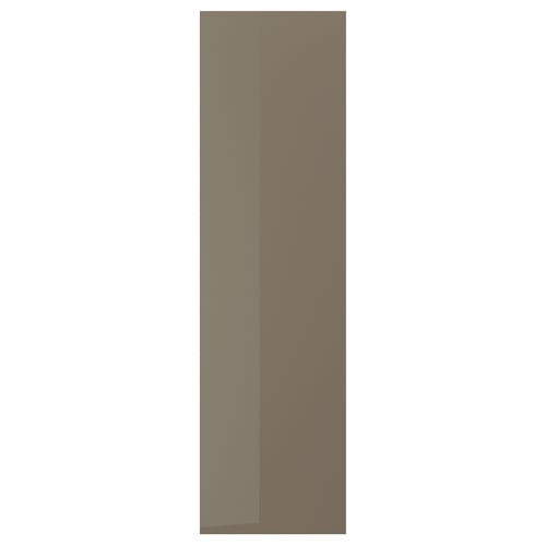 VOXTORP panel, glossy brown and beige, rectangular, simple design.