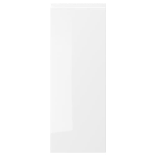 VOXTORP: modern white gloss kitchen cabinet, sleek design, high-gloss surface, easy-care finish.
