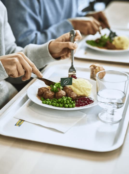 Restaurantmenu i IKEA