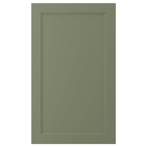 En grøn AXSTAD skabslåge med paneldesign.