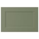 AXSTAD grøn skuffefront, mat overflade, indsat panel, rektangulær form.