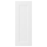 AXSTAD dør, hvid, fiberplade og folie, rektangulær, indsat panel.