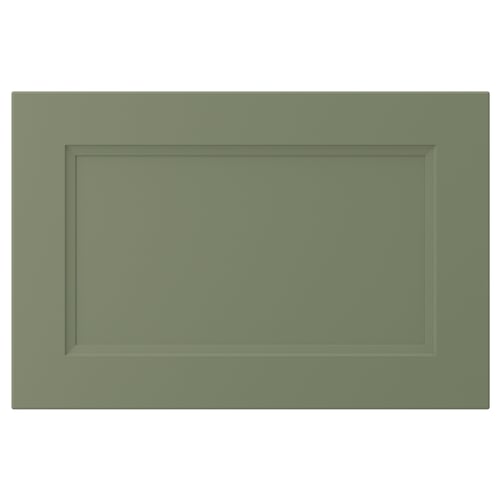 AXSTAD dør, grøn, rektangulær, moderne design, med indsat panel, flad overflade.
