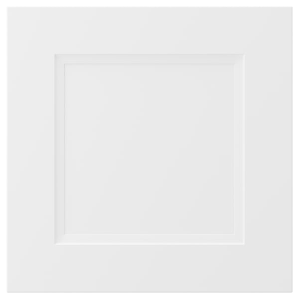 AXSTAD hvid køkkenskuffe, mat finish, fiberplade, melamin bagside, plast front.