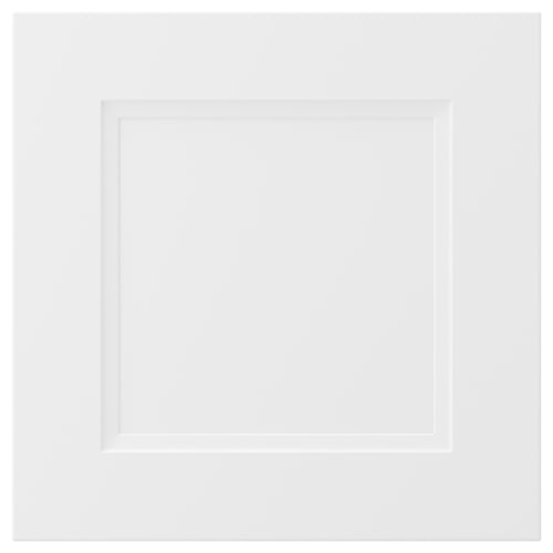 AXSTAD hvid køkkenskuffe, mat finish, fiberplade, melamin bagside, plast front.