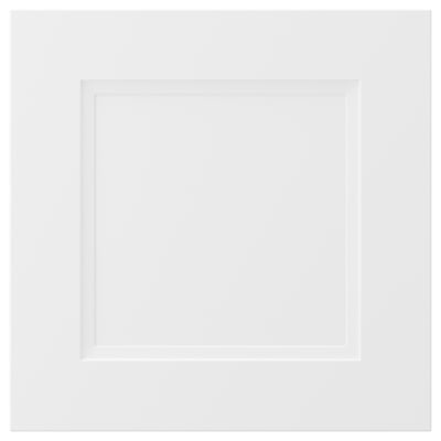 AXSTAD hvid køkkenskuffe, mat finish, fiberplade, melamin bagside, plast front.