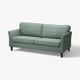EKHOLMA: havskumgrøn sofa, træben, kompakt, blød, slank moderne design.