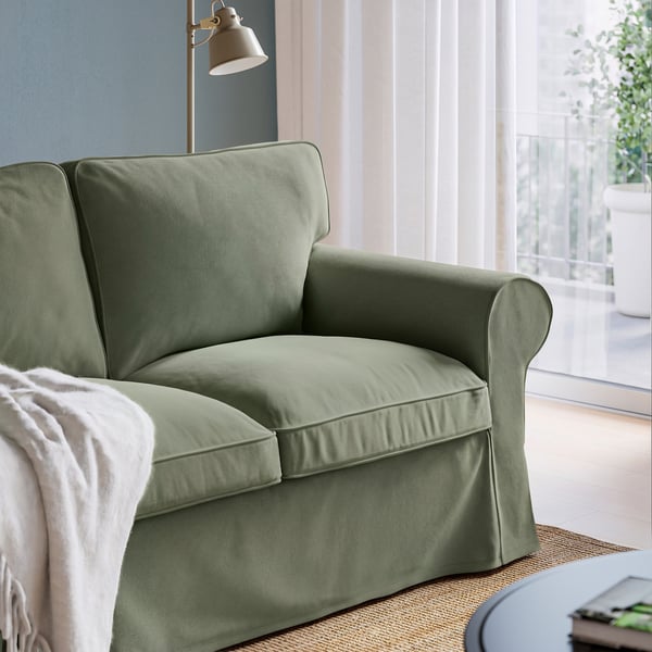 EKTORP 3-pers. sofa, Hakebo grågrøn