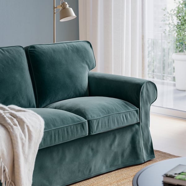 EKTORP Hjørnesofa 4-pers., Alhamn mørk gråblå