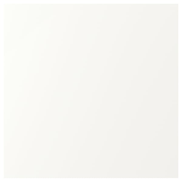 ENHET hvidt skab; moderne, slankt design. Elastiske, plastbelagte spånplader; stilfuld, minimalistisk form.