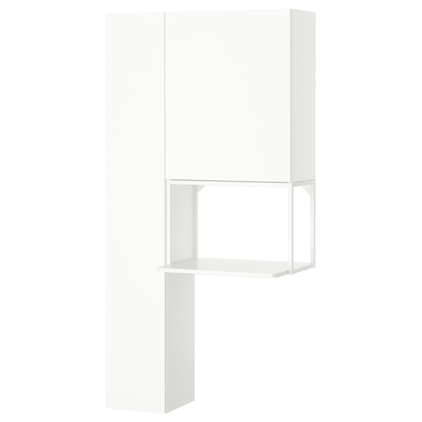 ENHET Opbevaringskombination, hvid, 90x32x180 cm
