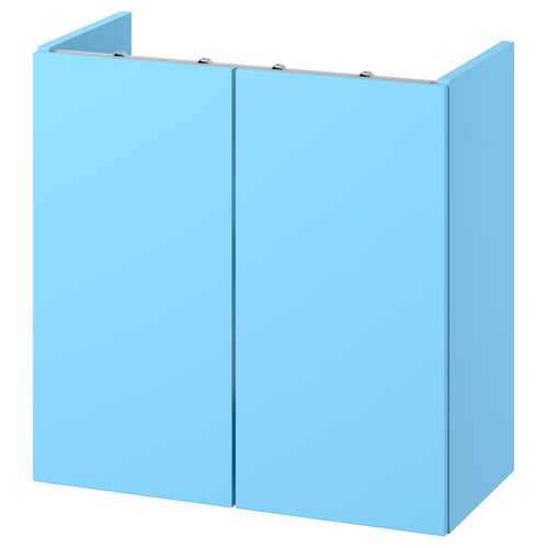 ENHET Skab til vask med låger, lyseblå, 60x32x60 cm