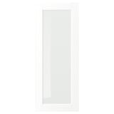 Hvid ENKÖPING skabslåge med glasmidte, slankt moderne design.