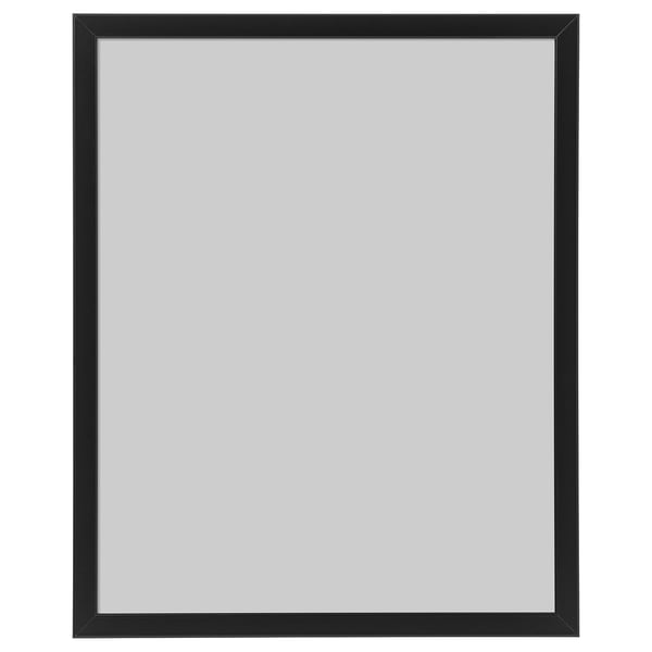 Sort billedramme, enkelt design, firkantet form, plastikfront, pengeskab til børneværelser.