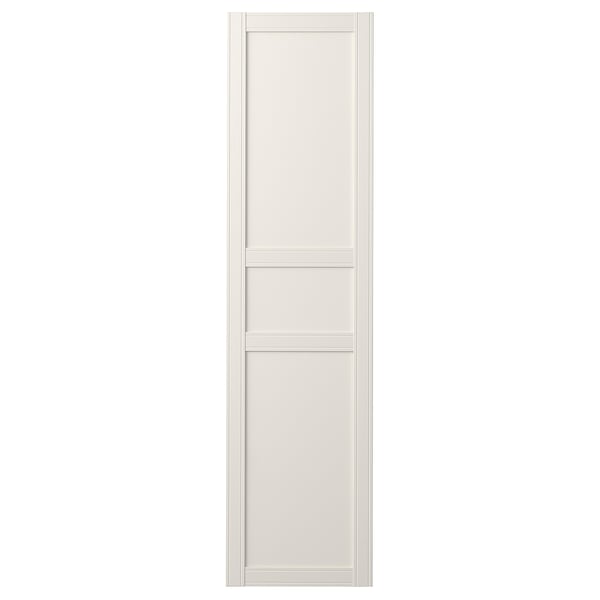 FLISBERGET-dør , hvid, paneldesign, 3 paneler, diskrete riller, mat finish.