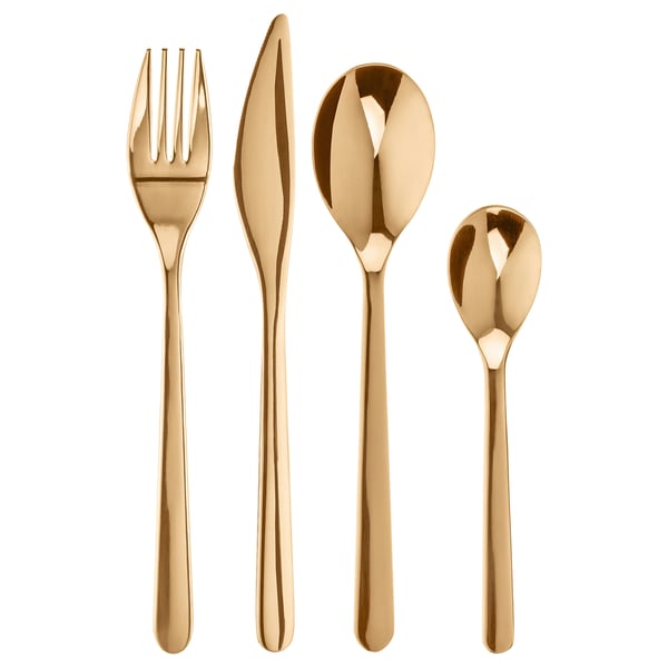 FÖRNUFT Bestik 24 dele, rosaguldfarvet