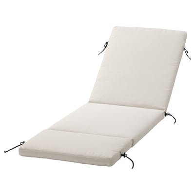 IKEA froeson/duvholm chaiselong loungepude, hvid, polyester polstret, rektangulær, sikret med bindebånd.