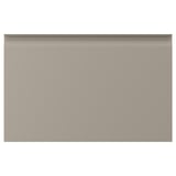 HAMMARSMED skuffefront, mat beige med affasede kanter, aluminiumshåndtag.