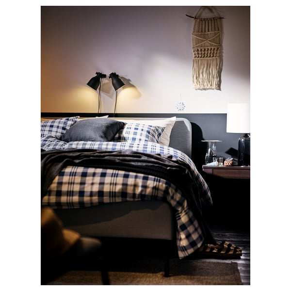 HEKTAR Væg-/klemspot, mørkegrå