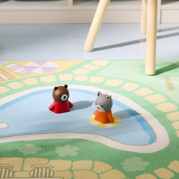HUSET Møbler og figurer til dukkehus, stue/køkken multifarvet
