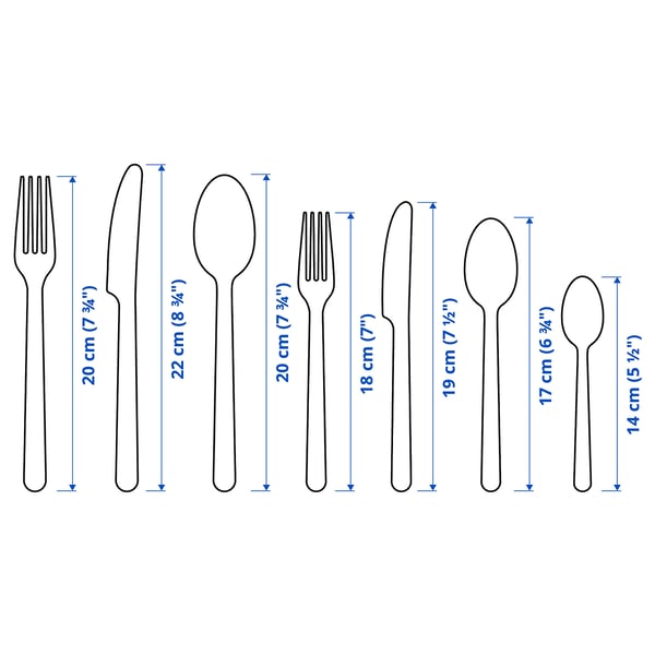 Illustration med mål for produktet: IKEA 365+.