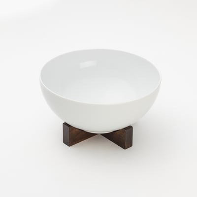 Ikea skål på stativ af akacietræ