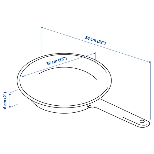 IKEA 365+ Stegepande, rustfrit stål/non-stick, 32 cm