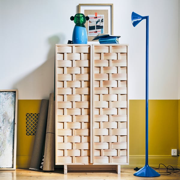 IKEA PS 2026 Gulvuplight, blå, 182 cm
