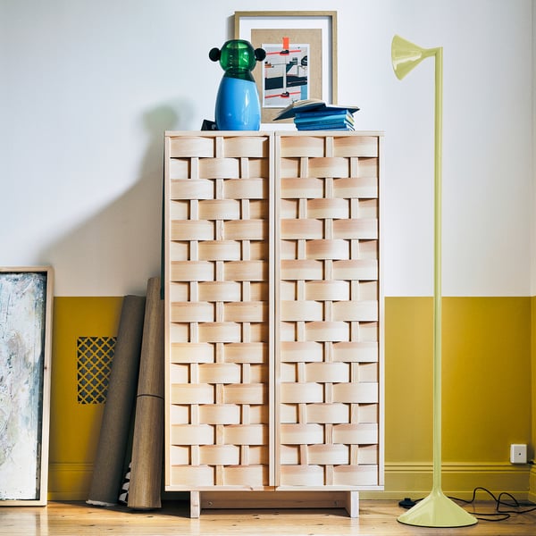 IKEA PS 2026 Gulvuplight, gul, 182 cm