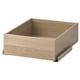 KOMPLEMENT-skuffe, lys eg, træ, rektangulær, forenkler opbevaring.