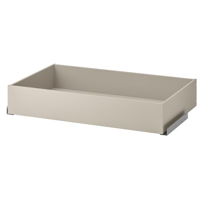 KOMPLEMENT skuffe, beige, spånplade, rektangulær, minimalistisk design.