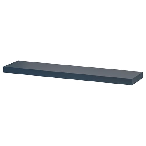 Ikea LACK væghylde, bLACK, rektangulær form, minimalistisk design.