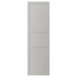 Lysegrå LERHYTTAN køkkenlåge med fasede kanter og finérpanel. Klassisk og traditionelt design.