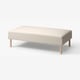 LILLEHEM beige modulsofa, rektangulær, træben.