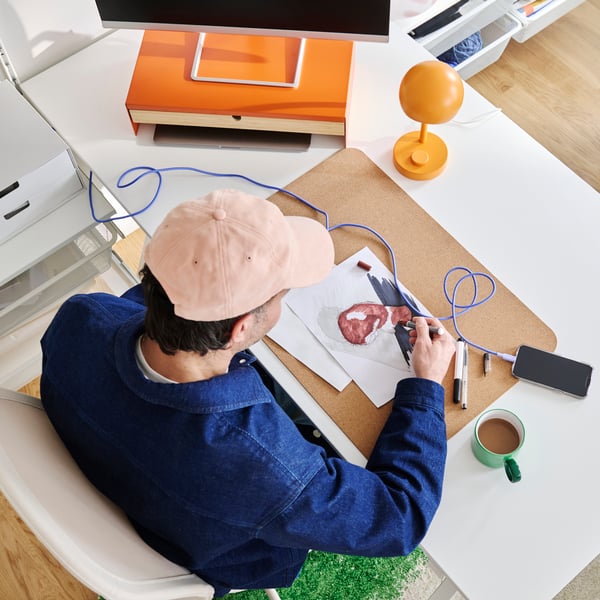 LILLHULT USB-C til USB-C, lilla, 3.0 m