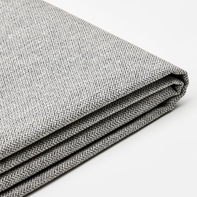 LJUSFJÄLLET Betræk til sengegavl, Tibbleby beige/grå, 140 cm