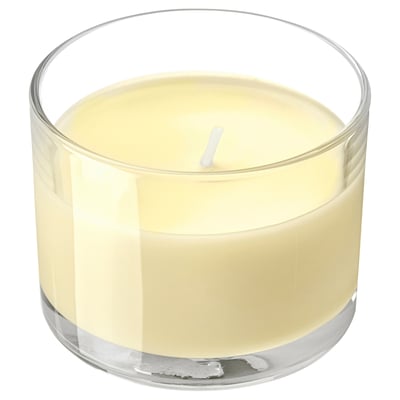 LOTSFÅGEL Duftlys i glas, Citrusblomst lysegul, 20 hr