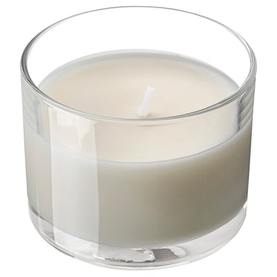 LOTSFÅGEL Duftlys i glas, Vanilje lys beige, 20 hr