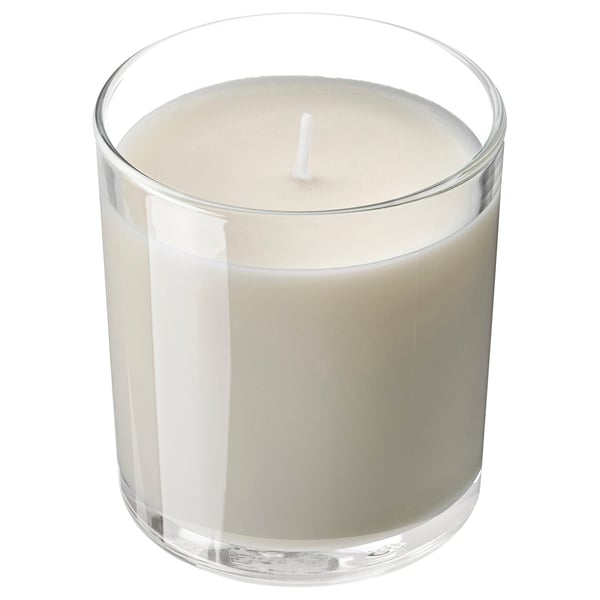 LOTSFÅGEL Duftlys i glas, Vanilje lys beige, 40 hr