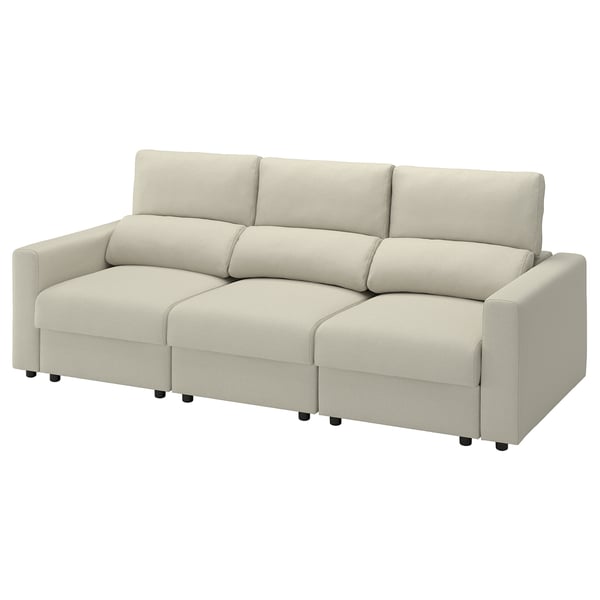 MALMKÖPING 3-pers. sofa, Tibbleby lys beige