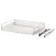 MAXIMERA skuffesæt, hvid, metal og træ, rektangulært, minimalistisk design.