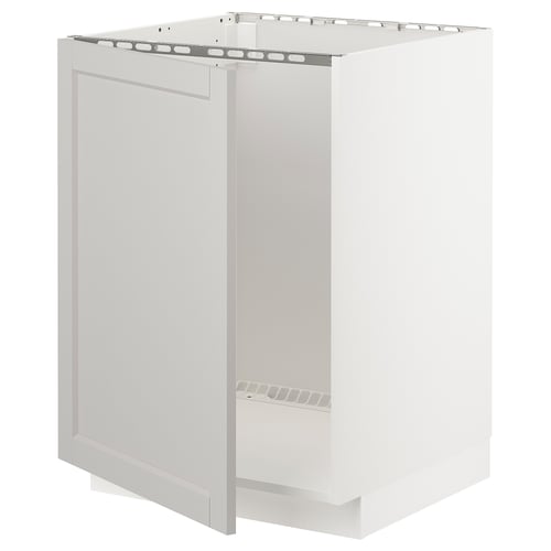 Hvid ikea METOD køkkenskab, rektangulær, moderne design.