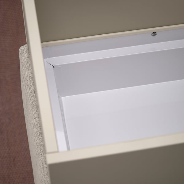 MITTZON Akustikplantekasse med hjul, Gunnared beige, 100x42x123 cm