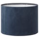 MOLNSKIKT blå fløjl lampeskærm; genanvendt polyester; cylindrisk form; glat design.
