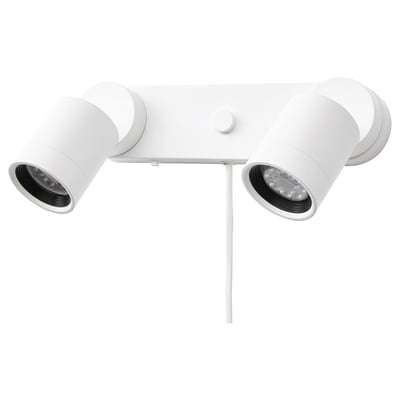 NYMÅNE dobbelt spot, hvid, justerbart design, verandalys.